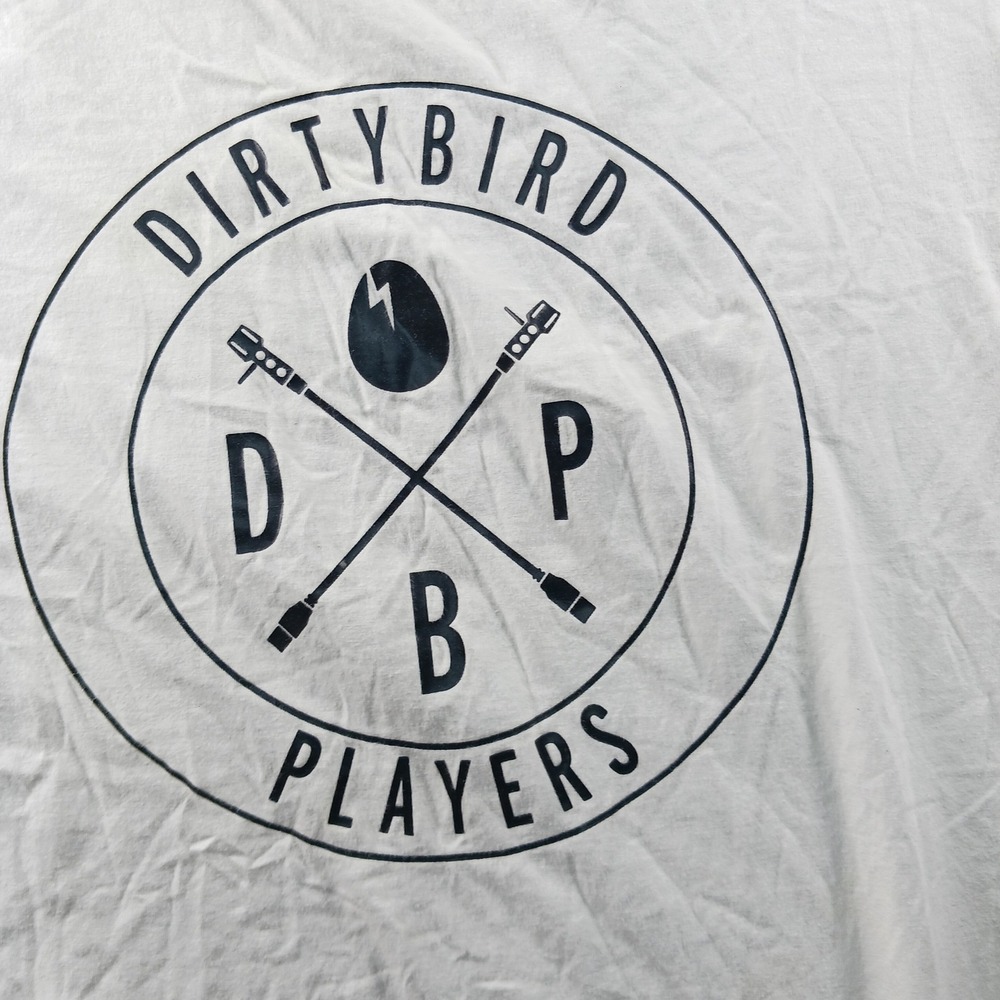 Dirtybird Records Players DBP Graphic Tee White XL San Francisco DJ Label Shirt - Picture 2 of 9